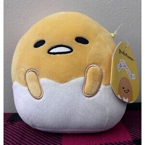 2022 Squishmallows Gudetama Sanrio Plush 7" Stuffed Egg Doll Kellytoy with Tags